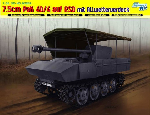 7.5cm Pak 40/4 auf RSO mit Allwetterverdeck (Smart Kit) 1/35