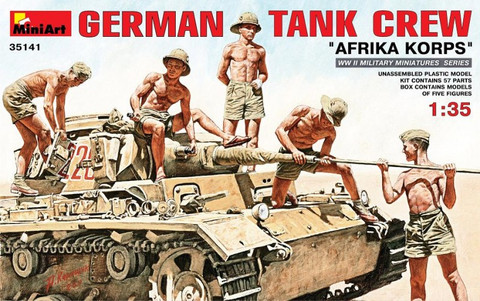 German Tank Crew "Afrika Korps" 1/35