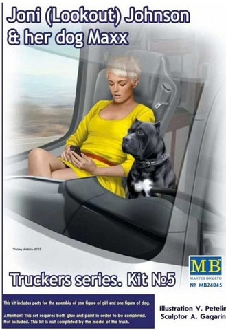 Trucker Series N:o 5 Joni (Lookout) Johnson & Her Dog Maxx 1/24