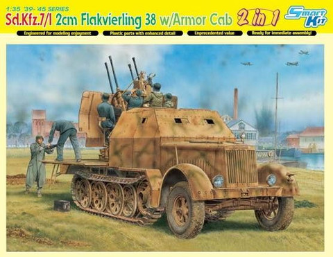 Sd.Kfz.7/1 2cm Flakvierling 38 w/Armor Cab 1/35