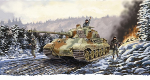 KINGTIGER HENSCHEL W/NEW PATTERN TRACK 1/35