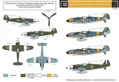 Messerschmitt Bf 109-G6, Finnish Service 1/72