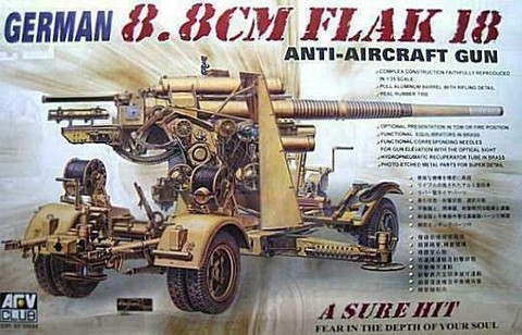 German 88mm gun Flak 18 1/35