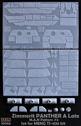 Zimmerit Panther A Late M.A.N Pattern #2 1/35