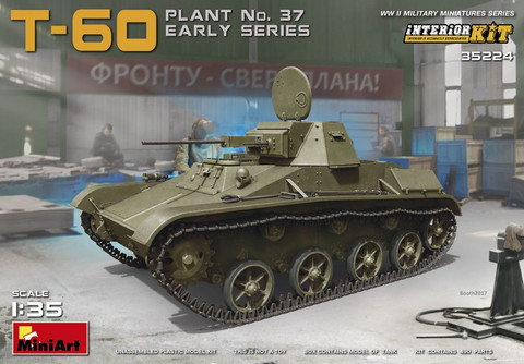 T-60 (Zavod no.37) Early Series Soviet Light Tank (Interior Kit) 1/35