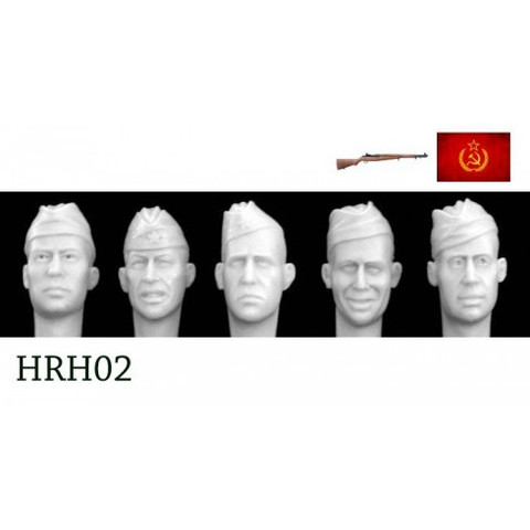 5 Heads Soviet Pilotka Sidecaps 1/35