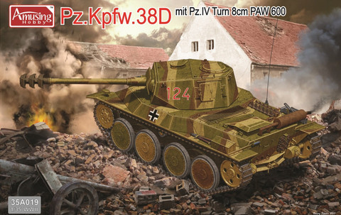 Panzer 38D mit Pz.IV Turm und 8cm PAW600 1/35
