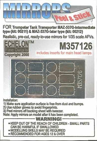 MAZ-537G Mirrors (Trumpeter 1/35