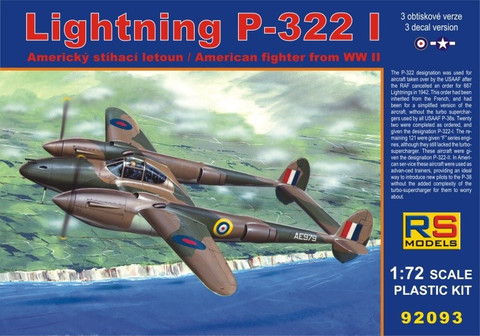 Lockheed Lightning P-322 I 1/72