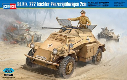 SD.KFZ. 222 LEICHTER PANZERSPAHWAGEN 2 CM 1/35