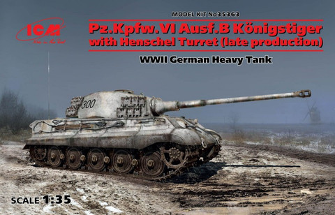 Tiger II Ausf.B Henschel Turret (Uusi muotti!) 1/35