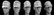 5 Heads German WWII Field Caps 1/35
