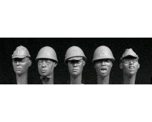 5 Japanese Heads 1/35