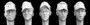 5 More Heads with German M1943 Field Cap  1/35