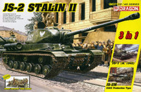1/35 JS-2 Soviet Heavy Tank (3in1) & Soviet Tank Riders (6 Figures)