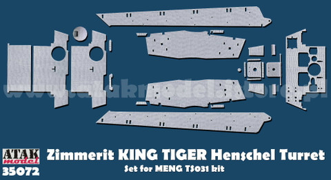 Zimmerit Tiger II Henschel (MENG)