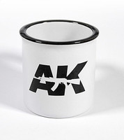 Mallarin kahvimuki AK (Valkoinen kuppi/musta logo) 290ml