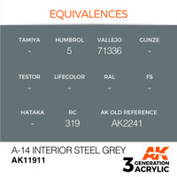 A-14 Interior Steel Grey