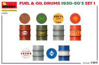Fuel & Oil Drums 1930-50’s Set German Type  1/24