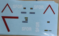 Pasi siirtokuva-arkki #46 Swedish SFOR