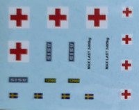 Pasi siirtokuva-arkki #27 Swedish ambulance