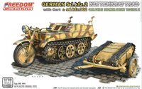 SdKfz 2 Kleines Kettenkraftrad with Cart and Goliath  1/16