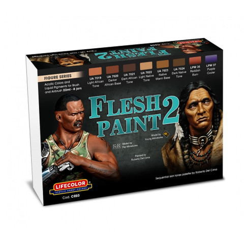 Flesh Paint 2 (6 x 22ml + 2 Liquid Pigments)