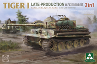 Tiger I Late Production Late/Command with Zimmerit (2in1)  1/35