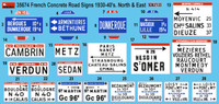 French Concrete Road Signs 1930-40’s North & East  1/35