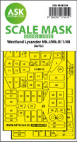 Lysander Mk.I/Mk.III Double Sided Mask for Airfix Kit  1/48