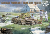 PaK 40 7.5cm Anti tank Gun with Winter Crew  1/35