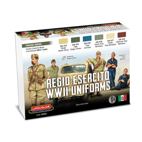 Italian WW II Uniform colors (6 colors)