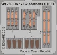 Dornier Do 17Z-2 Seatbelts (Steel) for ICM  1/48