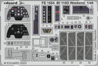 Messerschmitt Bf 110D Interior Weekend Photoetched Parts  1/48