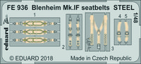 Blenheim Mk.IF Seatbelts (Steel)  1/48