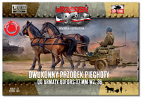 Two-horse carriage for Bofors 37 mm wz.36  1/72