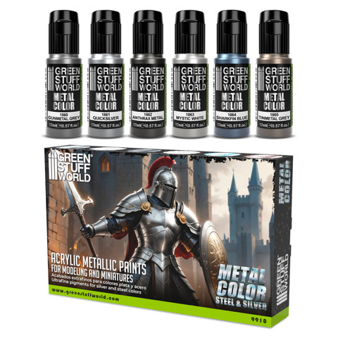 Metallic Paint Set Silver