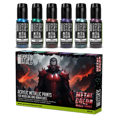 Metallic Paints Set Colours	