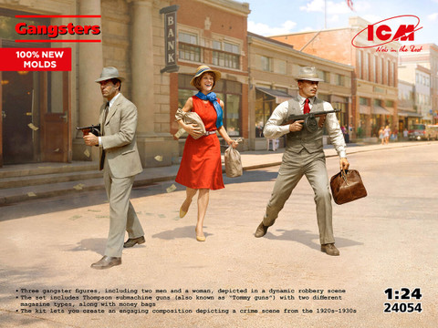 1/24 Gangsters (3 Figures)	