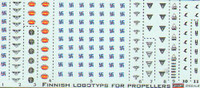1/72 Finnish Air Force Propeller Manufacturer Logos