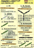 1/72 Finnish Air Force Propeller Manufacturer Logos