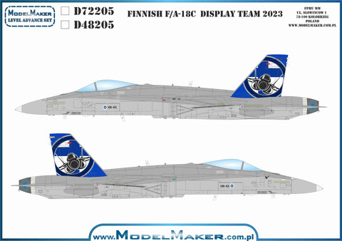 1/72 Finnish McDonnell-Douglas F/A-18C/D Hornet Display Team 2023	