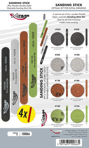 Sanding Stick Set (4pcs)  	