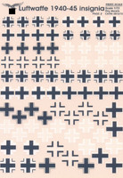 1/72 Luftwaffe Crosses 1939-1945 Dry Decal