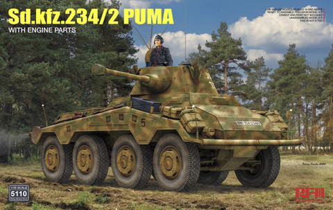 SdKfz 234/2 Puma with Engine Parts  1/35