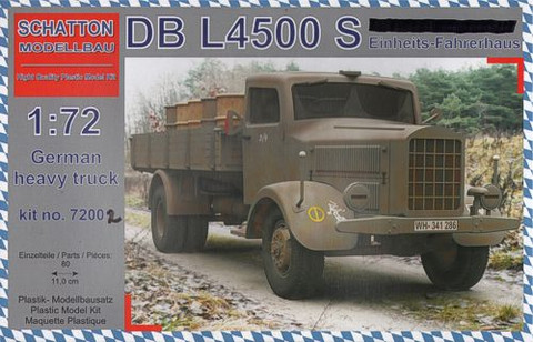 1/72 Mercedes DB L-4500 S late version with Holz wooden Einheitsfuhrerhaus