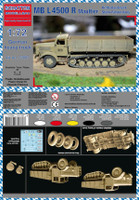 1/72 Mercedes MB L-4500 R Maultier Kettenlaufwerk Stahl-Fahrerhaus