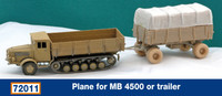 1/72 Canvas Cover for Mercedes L-4500 or Trailer