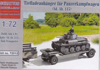 1/72 Tiefladeanhanger fur Panzerkampfwagen (Sd.Ah.115) German tank transporter trailer