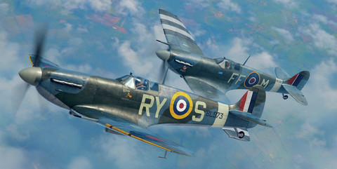 Spitfire Story: The Sweeps Dual Combo (Limited Edition)  1/72